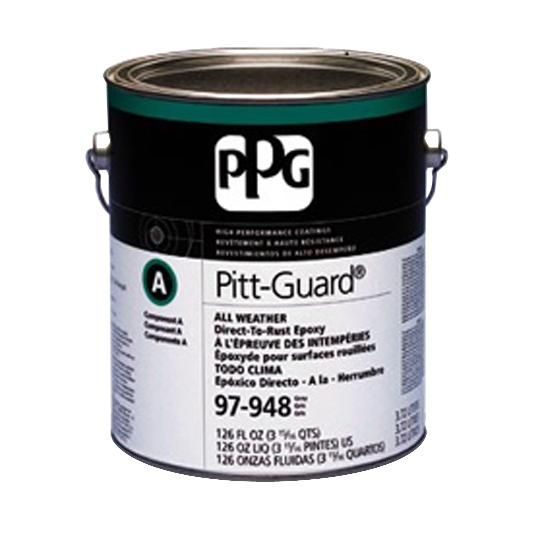 (97-949) Pitt-Guard&reg; All Weather Direct-to-Rust Epoxy Coating with Component B Catalyst - 1 Gallon Can