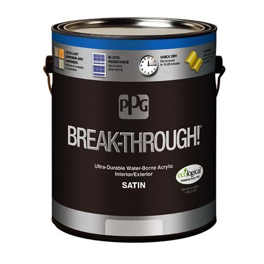 (V50-420) Break-Through!&reg; 250 Interior/Exterior Satin Water-Born Acrylic with Midtone Base - 1 Gallon Can