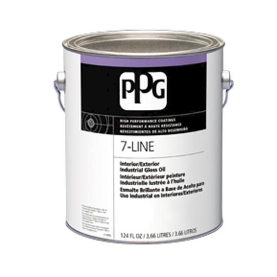 (7-809) 7-Line Interior/Exterior Industrial Gloss Oil with Gloss Black Base - 1 Gallon Can