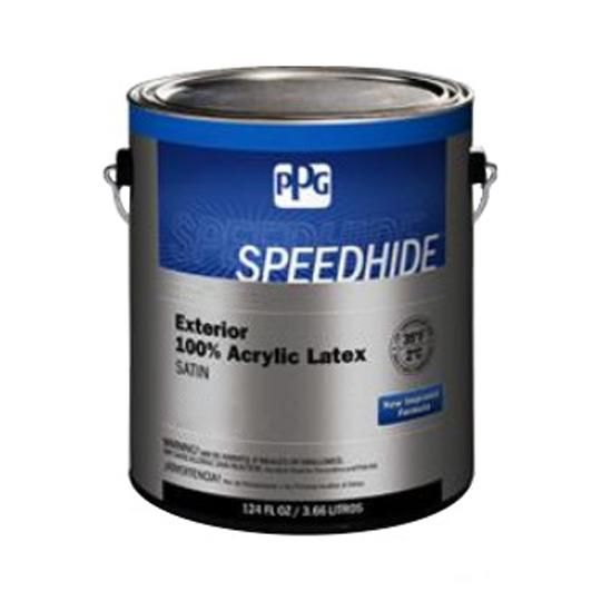 (6-2300XI) Speedhide&reg; Exterior 100% Acrylic Latex Satin with Ultra Deep Base - 1 Gallon Can