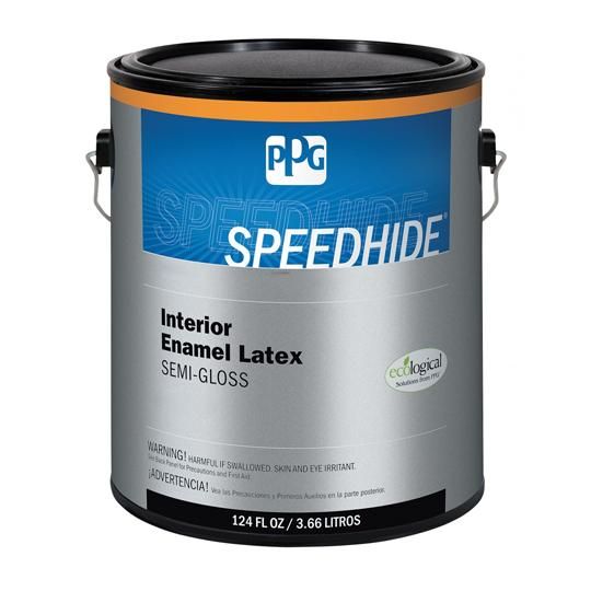 (6-515) Speedhide&reg; Interior Enamel Latex Semi-Gloss with Midtone Base - 1 Gallon Can