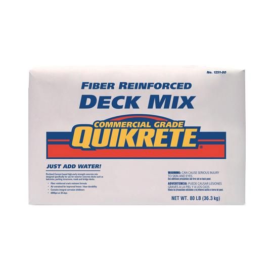 Fiberglass Reinforced Deck Mix - 80 Lb. Bag