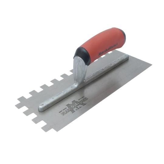 1/2" x 1/2" x 1/2" Standard Square Notch Trowel with DuraSoft&reg; Handle