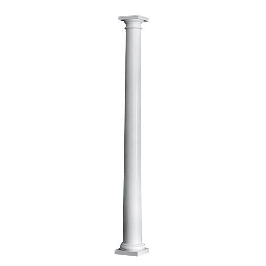 8" x 8' Plain Round PermaCast&reg; Column