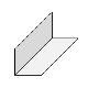 Flamco 5" x 5" x 7" Aluminum Step Flashing - Box of 100 Weathered Grey