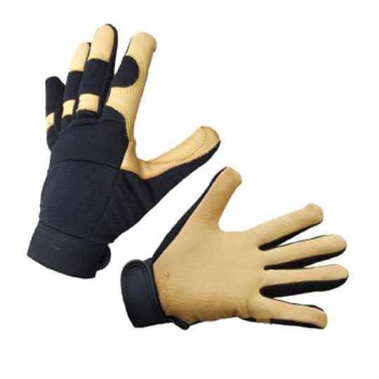 Large Deer Skin Mechanic Gloves