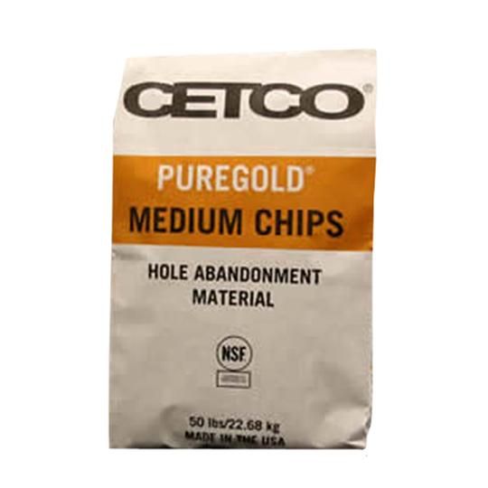 1/4" - 3/8" Hole Abandonment Medium Chip - 50 Lb. Bag