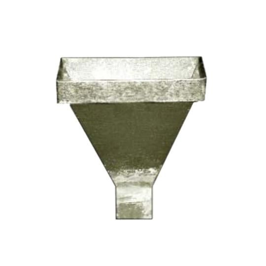 1-3/4" x 2-3/4" Plain Galvanized Leader Head