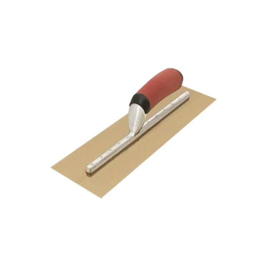 13" x 5" Xtralite Golden Stainless Steel Trowel with DuraSoft Handle