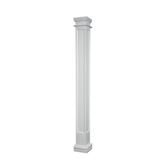 8" x 8' Square Recessed Panel PermaCast&reg; Column