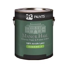 (70-340) Manor Hall&reg; Exterior Paint & Primer in One 100% Acrylic Latex Eggshell with Ultra Deep Base - 1 Gallon Can