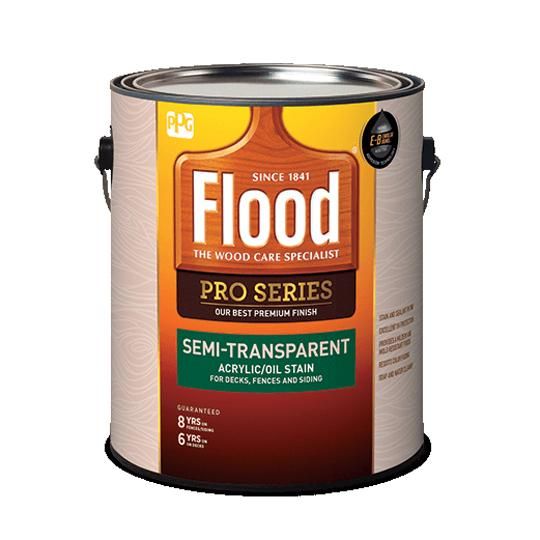 (FLD812) Flood&reg; Pro Series Semi-Transparent Acrylic/Oil Stain with Neutral Base - 5 Gallon Pail