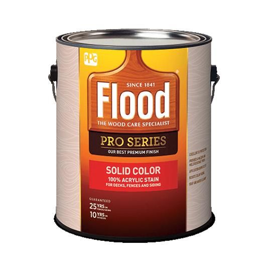 (FLD820) Flood&reg; Pro Series Solid Color 100% Acrylic Stain with White/Pastel Base - 5 Gallon Pail