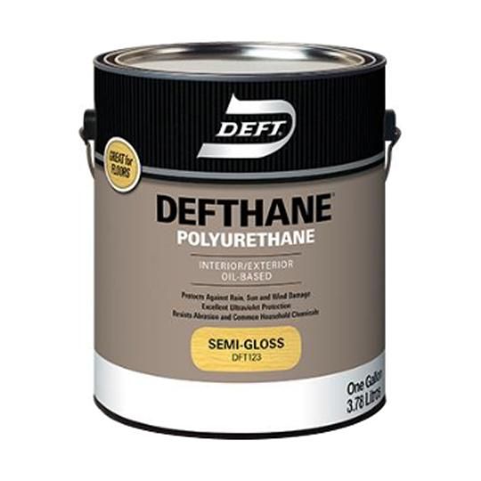 (DFT123) Defthane&reg; Polyurethane Interior/Exterior Oil Based Semi-Gloss (275 VOC) - 1 Gallon Can