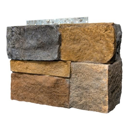 STONEfacade&trade; Ledgestone Right Corners - Carton of 6