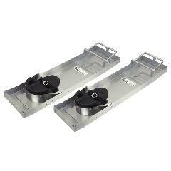 8" x 28" Deluxe Heavy-Duty Stainless Steel Knee Boards (Pair)