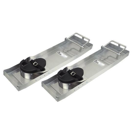 8" x 31" Deluxe Heavy-Duty Stainless Steel Knee Boards (Pair)