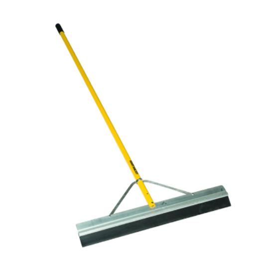 24" x 66" Midwest Rake&reg; S550 Professional Seal Coat Squeegee with Black Rubber Blade