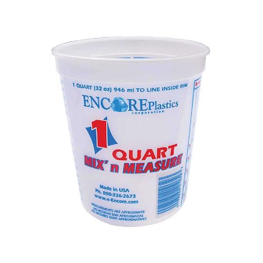 Encore Plastics 1 Quart MIX' n MEASURE Pail