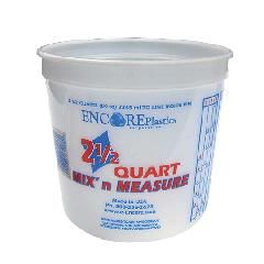 Encore Plastics 2-1/2 Quart MIX' n MEASURE Pail