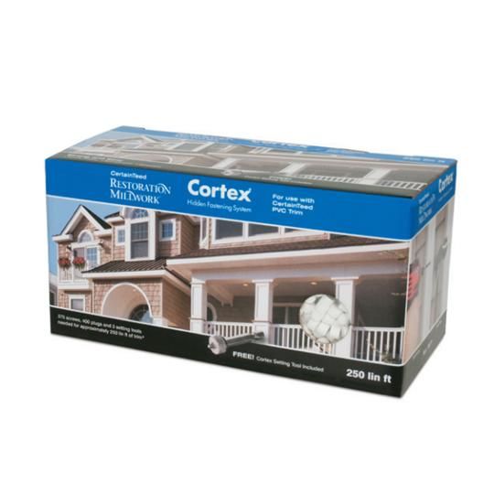 Cortex&reg; Hidden Fastening System with 2" Textured Screws - 250 Lin. Ft. Box