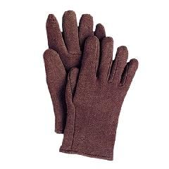 14 Oz. Cotton Jersey Gloves with Red Fleece Lining - No Cuff