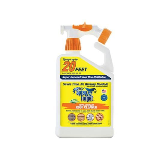 Roof and Exterior Surface Cleaner with Built-in Hose Sprayer - 32 Oz.