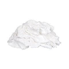 Recycled White T-Shirt Rags - 4 Lb. Bag