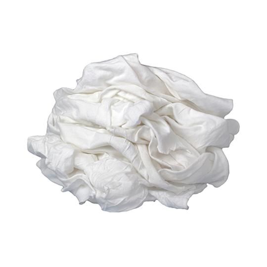 New Bleached Knit Rags - 4 Lb. Box