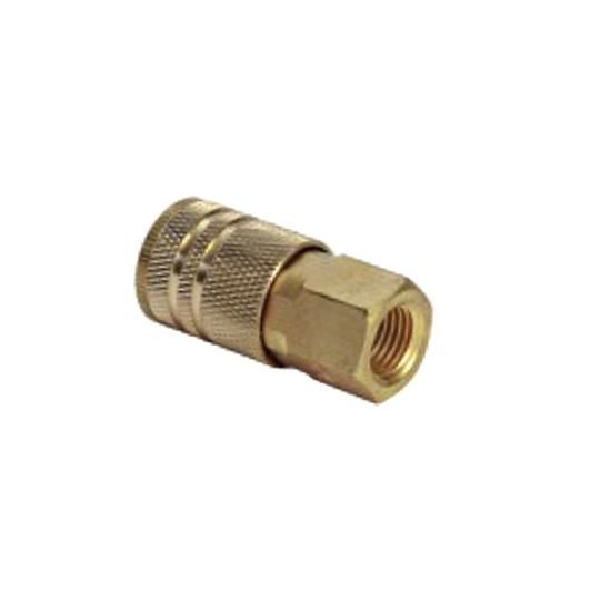 1/4" I/M Series Industrial Brass Coupler, 1/4" Female NPT