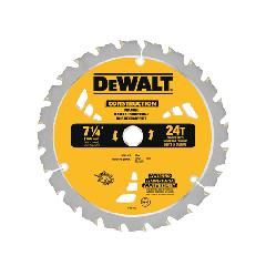 7-1/4" Carbide Frame Wood Cutting Construction Saw Blade