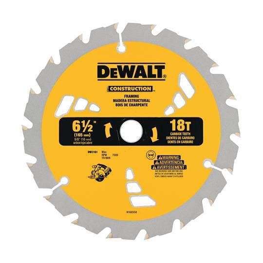 6-1/2" Combination Carbide Circular Saw Blades - Set of 2