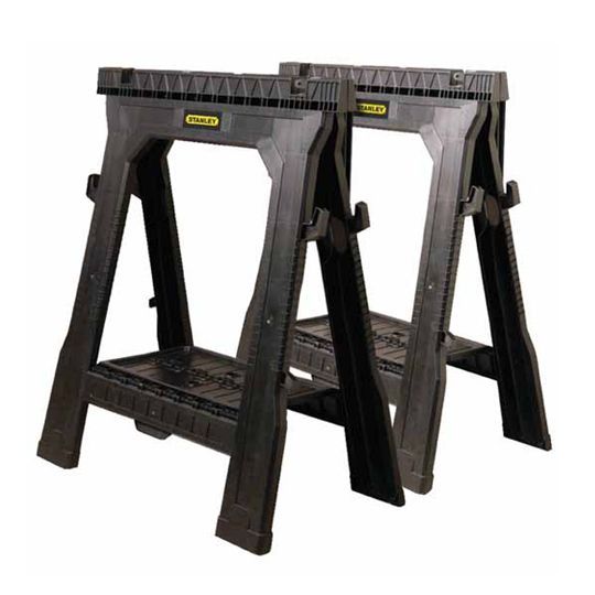 31" Plastic Folding Sawhorses - Pack of 2