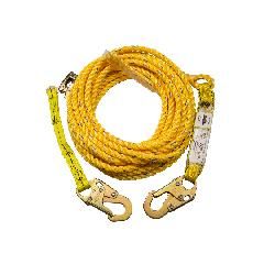 25' Vertical Lifeline Assembly Poly Steel Rope