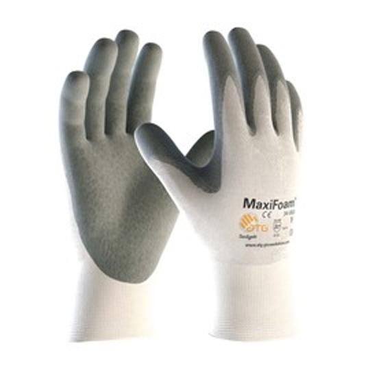 Large Foam Nitrile Coated Knitted Nylon Gloves