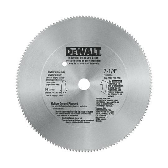 7-1/4" 140-Tooth Steel Saw Blade