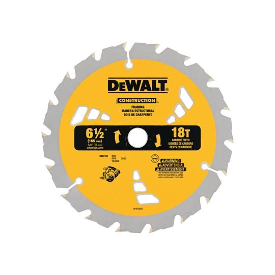 7-1/4" 18-Tooth Small Diameter Construction Saw Blade