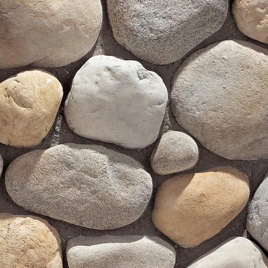 River Rock Flat Stone - 110 Sq. Ft. Box