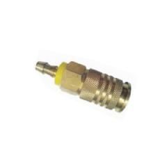 1/4" U Series Brass Push Lock Coupler with 1/4" NPT