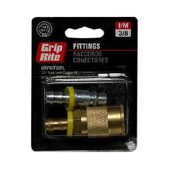 1/4" I/M Series Brass Push Lock & Coupler Kit