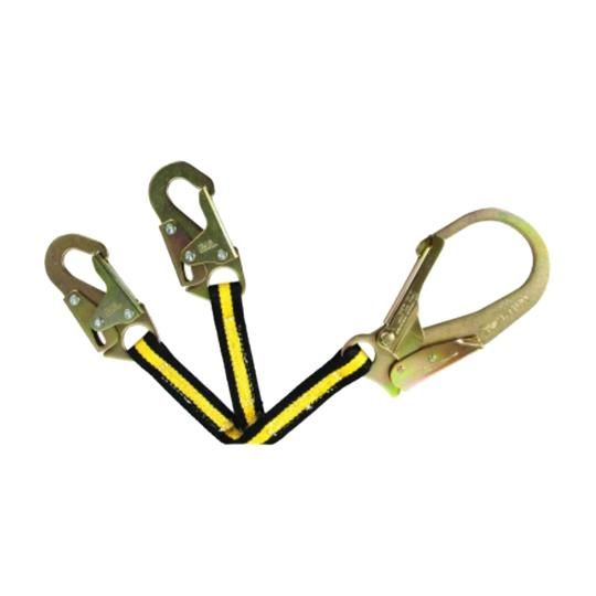 24" Web Style Rebar Chain Assembly with Non-Swivel Steel Snap Hooks