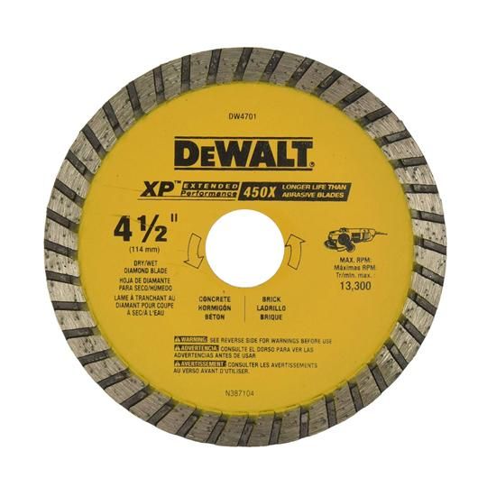 4-1/2" Dia. XP Turbo Dry Cut Diamond Blade