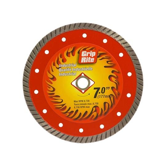 7" Industrial Segmented Turbo Diamond Blade