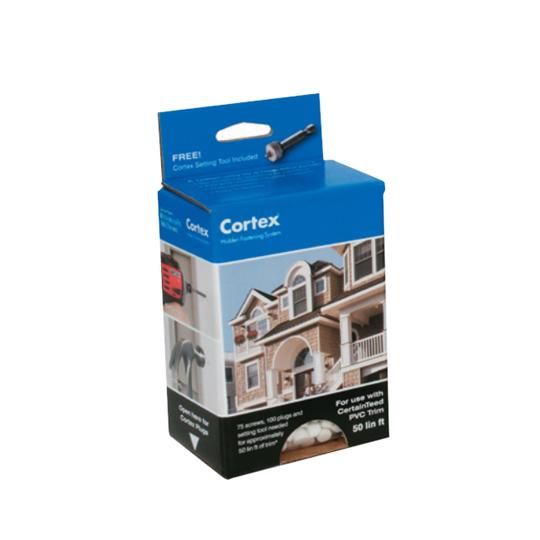 Cortex&reg; Trim Fastening System with 2" Textured Screws - 50 Lin. Ft. Box