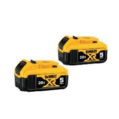 20V MAX 5 AH Premium XR&reg; Lithium Ion Battery - Pack of 2