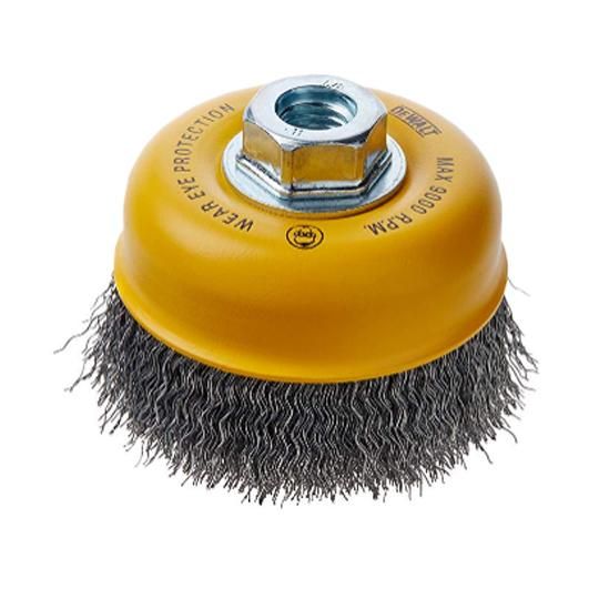 4" x 5/8" Carbon Crimp Wire Cup Brush