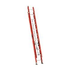 20' Fiberglass Extension Ladder - 300 Lb. Load Capacity