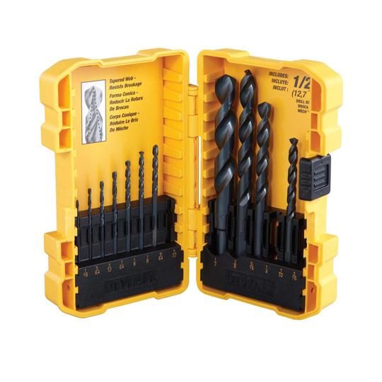 14-Piece Black Oxide Drill Bit Set