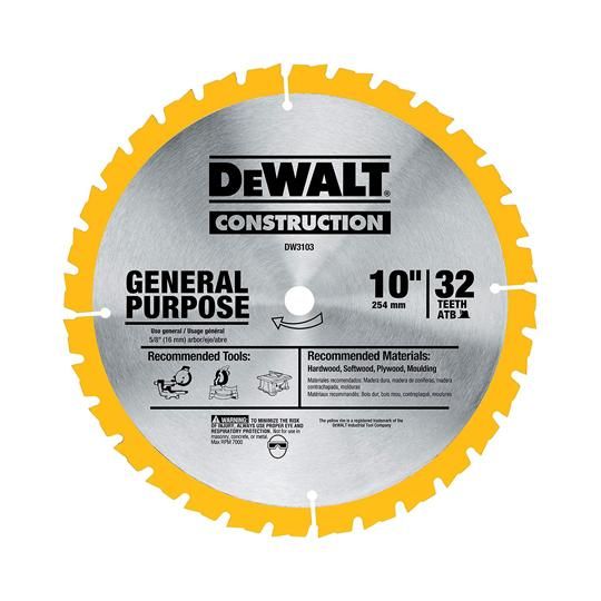 10" 32T Thin Kerf General Purpose Saw Blade