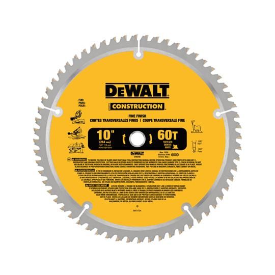 10" 60T Fine Finish Saw Blade